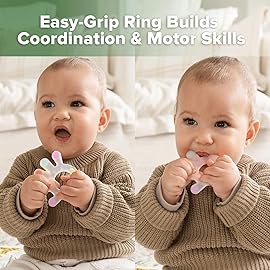 Haakaa Palm Teether - Soft Silicone Baby Soothing Teether Pacifier - Frozen Teething Toy for 3M+ Babies - BPA Free (1 Pack)