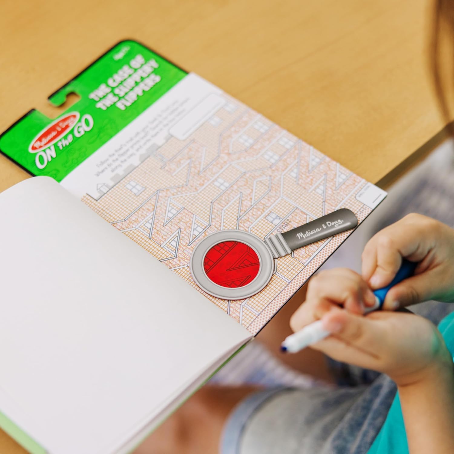 Melissa & Doug On The Go Secret Decoder Activity Book - The Case of The Slippery Flippers