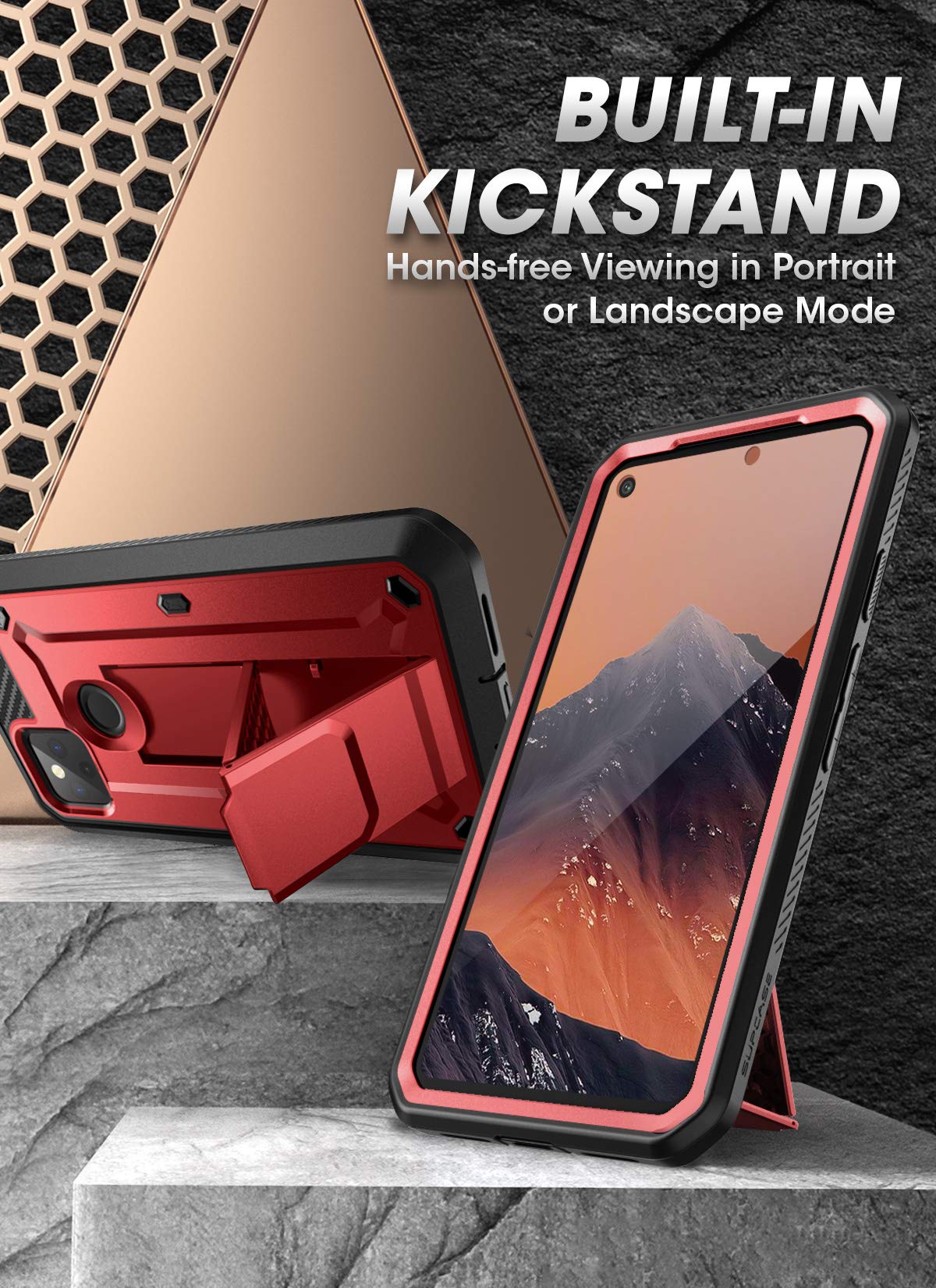 Custodia Pixel 4a Con Cavalletto Clip Custodia SUPCASE UB PRO Per - Foto 7