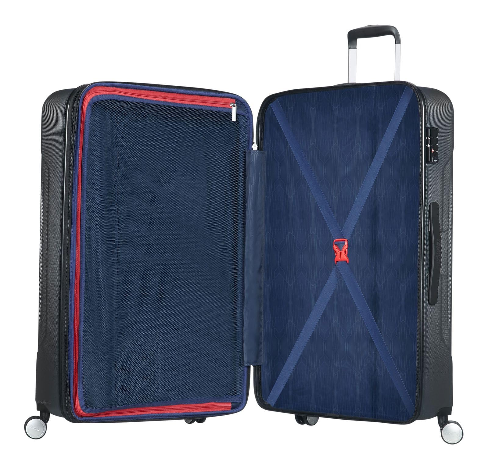American Tourister Tracklite turistico americano - spinner grande caso espandibile, 78 cm, 120L, ardesia scura