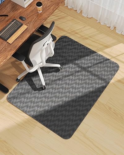 Vista 20 de Blvornl Tapete grande para silla de oficina para suelo de madera dura, tapete para silla con ruedas para madera dura, protector de suelo duro Gris