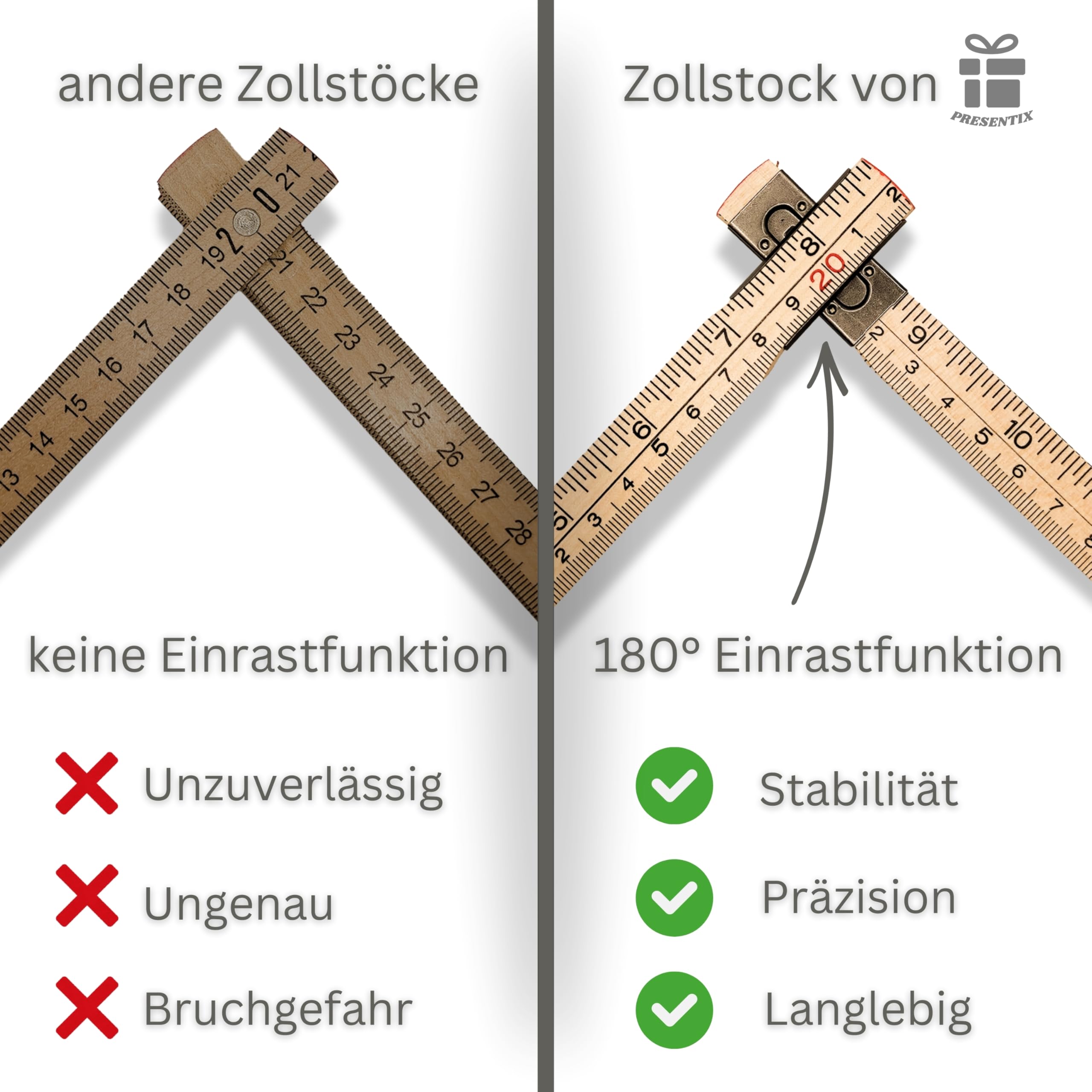 Opa Geschenkset (Flaschenöffner, Zollstock, Bleistift & Schlüsselanhänger) Geschenke für Großväter, Geburtstagsgeschenk für Männer, Opa Geschenk
