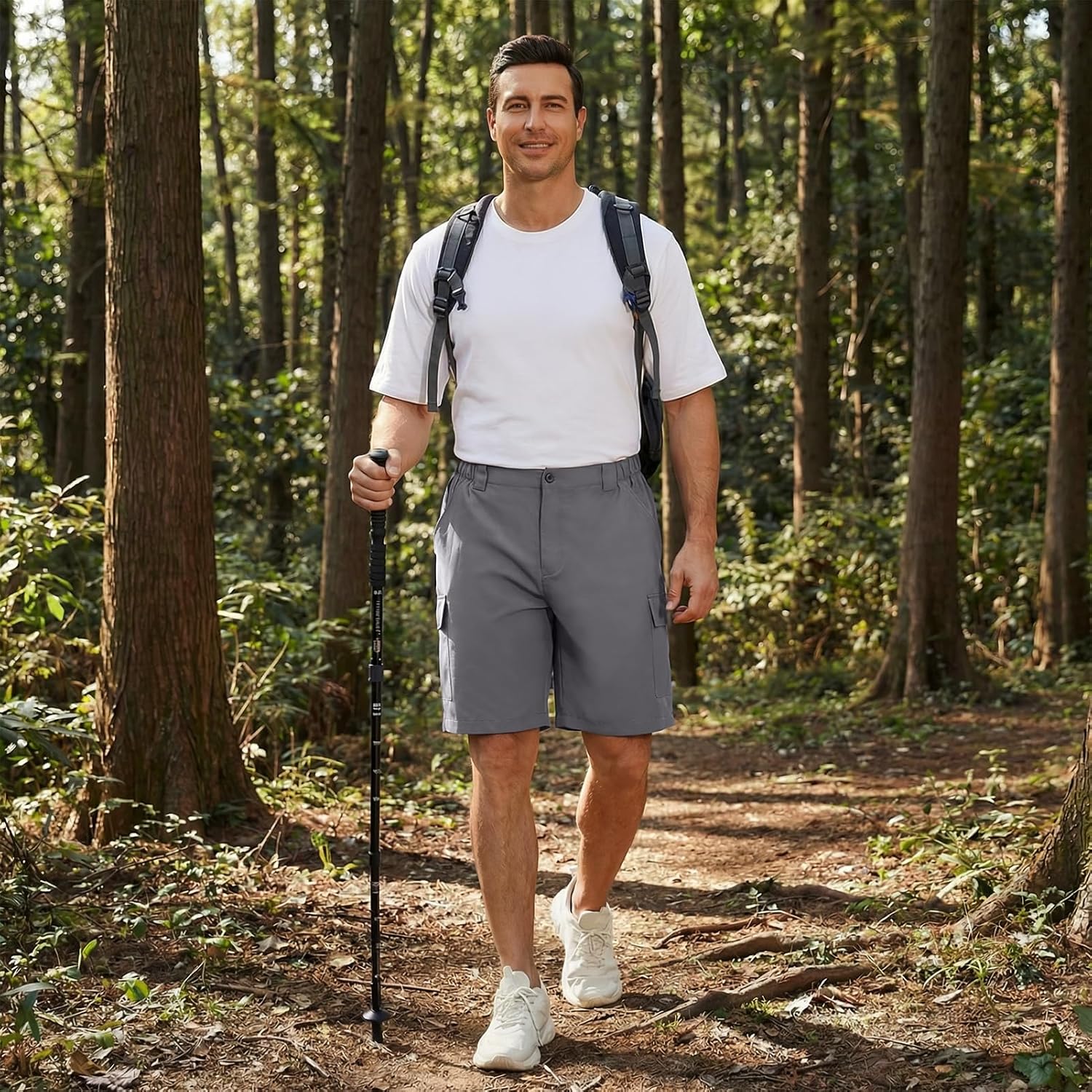 Bassdash Men's 9" Hiking Cargo Shorts Quick Dry, UPF 50+, Lightweight, Stretch for Fishing Kayaking Camping Casual FP11M