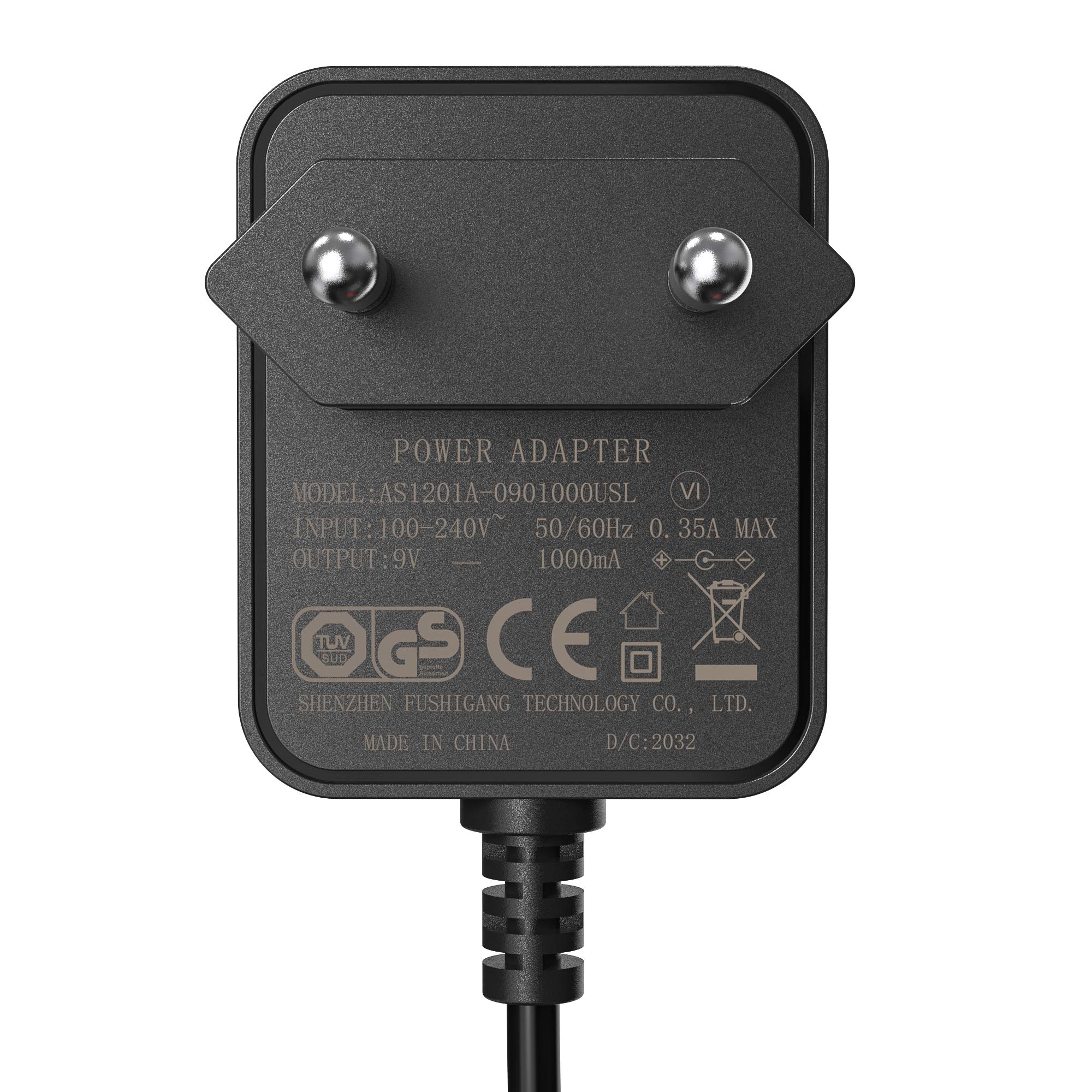 Donner Adapter Power Supply adapter adapter do gitary, pedał efektów 9 V DC 1 A z 5 łańcuchami daisy gratis kabel (DPA-100)