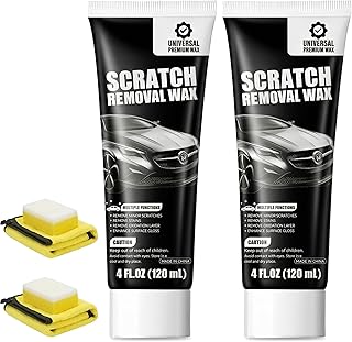 Universal Car Scratch Remover & Polishing Compound, Upgraded Auto Paint Restorer Kit for Light Scratches, Swirls & Scuffs, Safe for All Vehicle Colors, Easy DIY Clear Coat Repair with Sponge