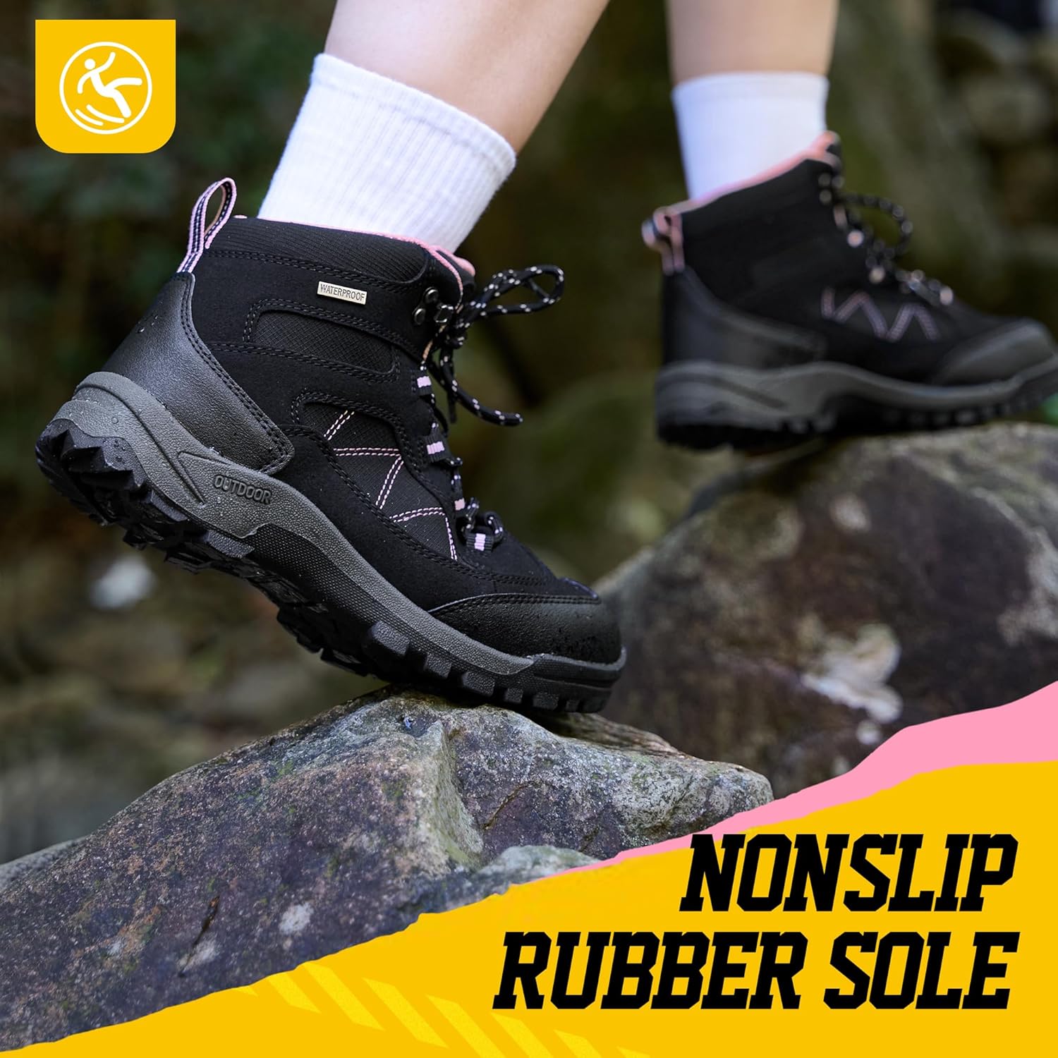 R CORD Steel Toe Boots for Women Waterproof Safety Work Boots Non-Slip Composite Toe Boots for Women Steel Toe Shoes for Women Construction Boots Hiking Boots Womens