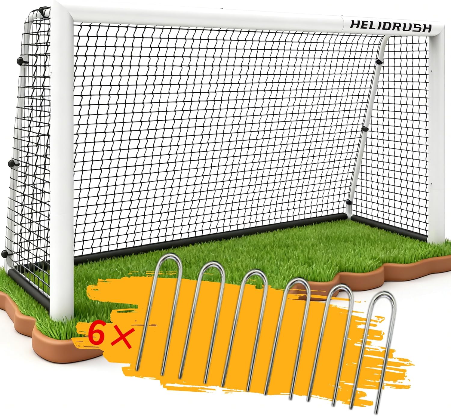 Football Goal for Garden Children & Teenagers: Weatherproof & Rustproof - Steel Frame, 1000D Net, 180/240/300 cm