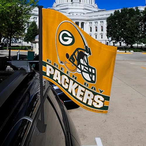 Miniatura 44 de Rico Industries NFL - Bandera de doble cara para automóvil, accesorio para auto B07NHSRDX2