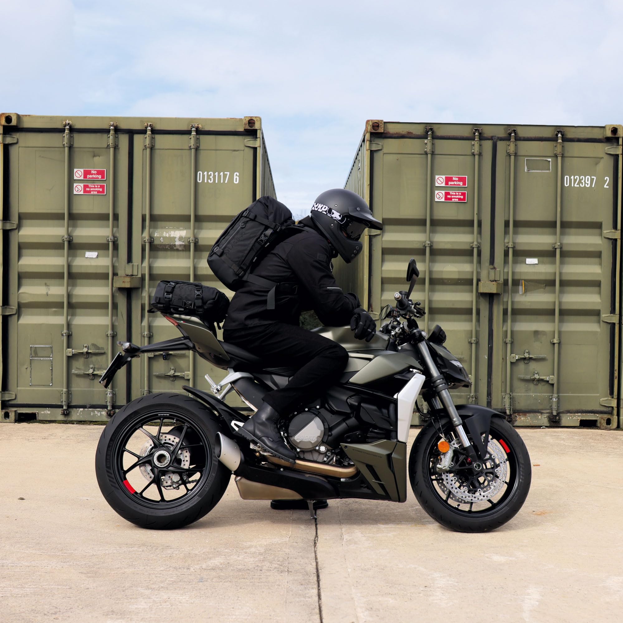 Oxford Atlas T-10 Advanced Tourpack bagaglio modulare per moto, 10 l, antracite/nero