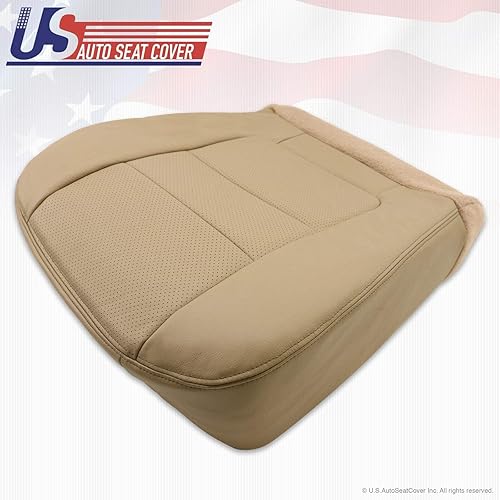 Miniatura 7 de 2001 para Ford F-350 Dually Lariat Funda de asiento de cuero con parte inferior del conductor, Pergamino TAN
