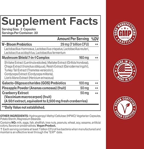 Miniatura 6 de Probióticos vaginales para mujeres, equilibrio de pH, olor vaginal saludable, flora vaginal, apoyo inmunológico, equilibrio de levadura, humedad,