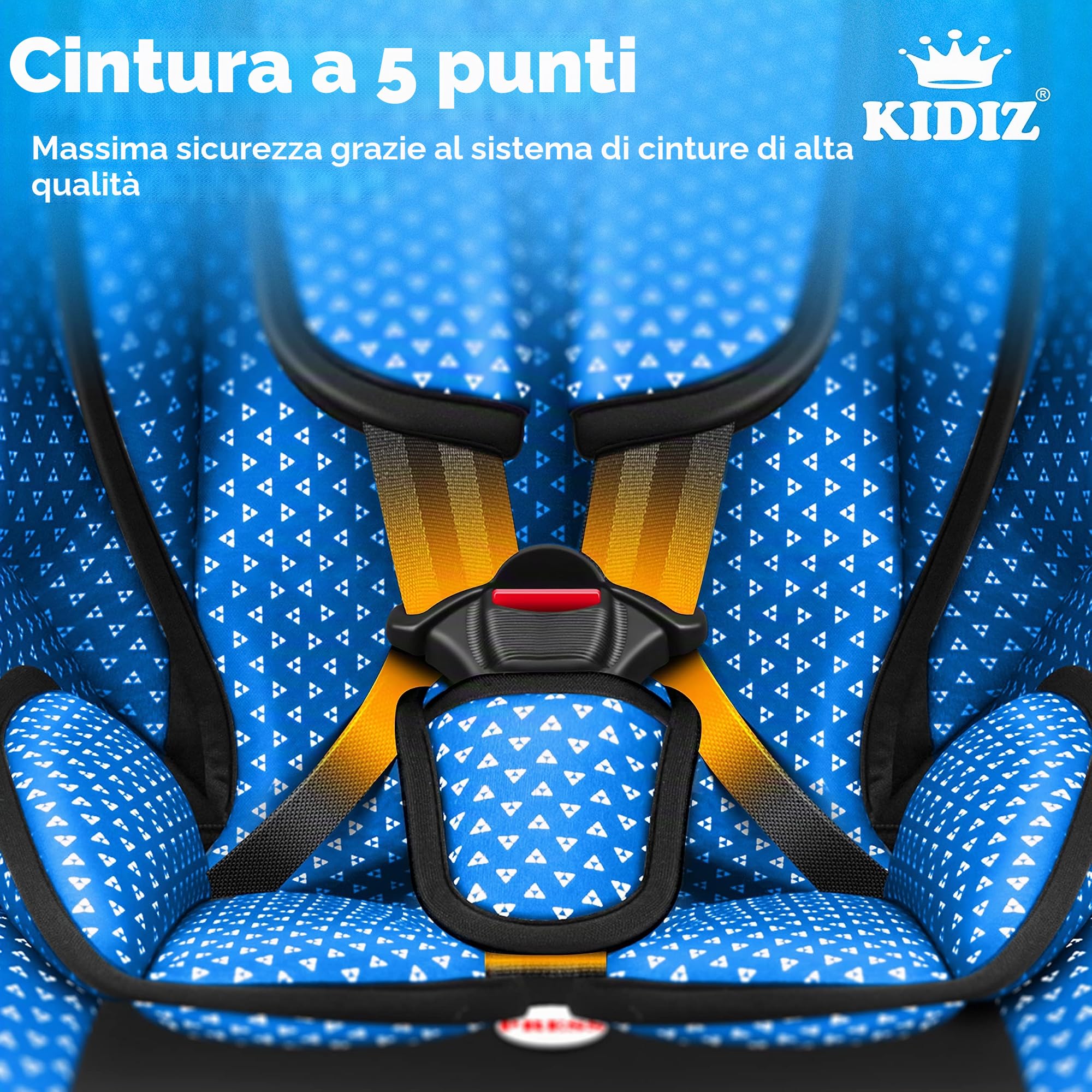 KIDIZ® Seggiolino auto per bambini Seggiolino per bambini | Seggiolino auto Guscio con sedile | 9 kg - 36 kg 1-12 anni | gruppo 1-2 -3 | universale | Classic