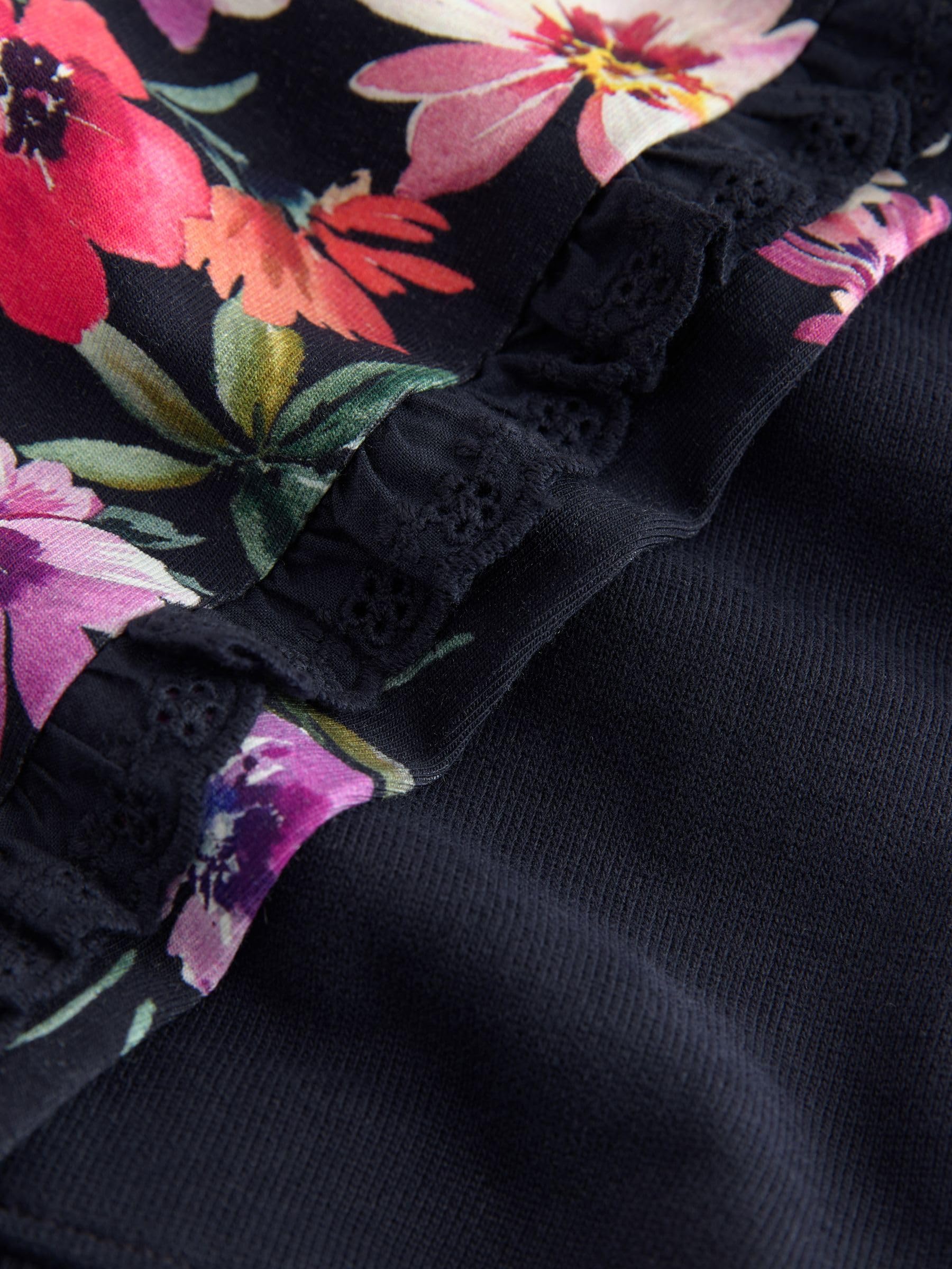 Bebés niña Conjunto de 2 piezas de sudadera y leggings acampanados con estampado floral