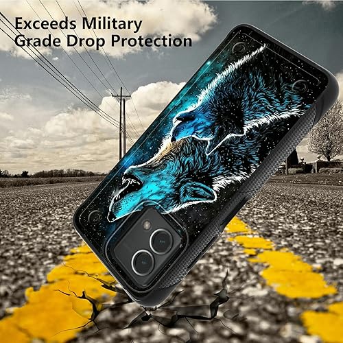 Miniatura 115 de Funda para Samsung Galaxy A23 Galaxy A13 4G/5G, Galaxy A04, Galaxy A04S, Galaxy A32 5G, con 2 protectores de pantalla, funda protectora híbrida