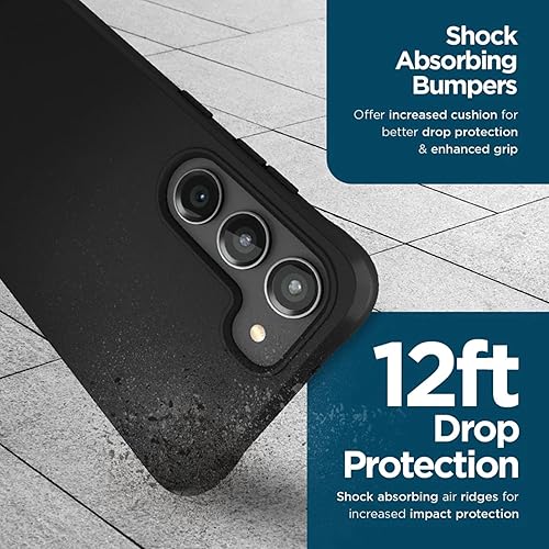Miniatura 3 de Case-Mate Funda Samsung Galaxy S23 Plus 6.6 pulgadas protección contra caídas de 12 pies carga inalámbrica Funda negra resistente para Samsung