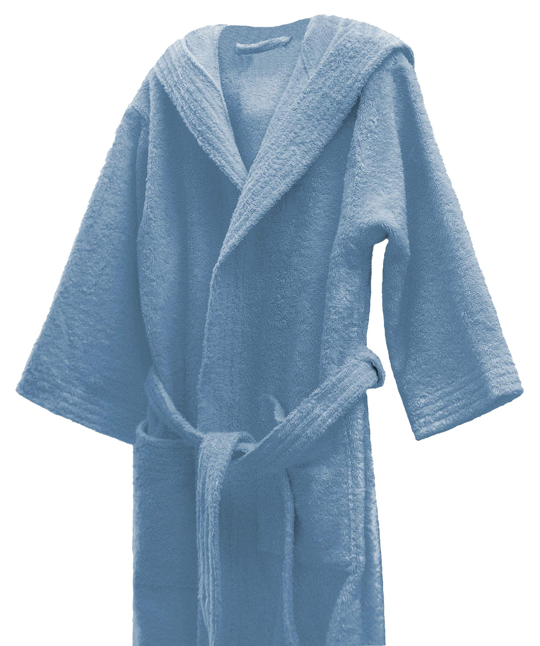 Lasa Albornoz Infantil, algodón 100%, Cielo, Talla 6