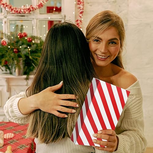 Miniatura 6 de joyhalo 16 cajas de regalo de Navidad con tapas para regalos a granel de 14.5 x 9.5 x 2.5 pulgadas, cajas de regalo grandes para ropa, envolver