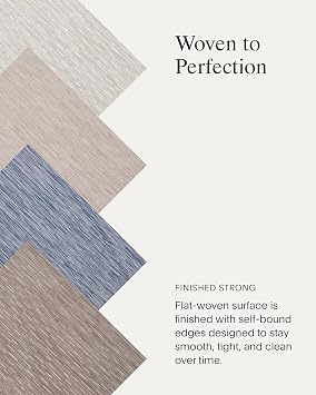 Chilewich Bamboo Rug with Slip-Resistant Backing