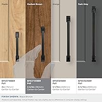 Vista 2 de Amerock Mango de gabinete Bronce ennegrecido 3-3/4 pulgadas (96 mm) de centro a centro Westerly paquete de 1 unidad Jaladera de cajón