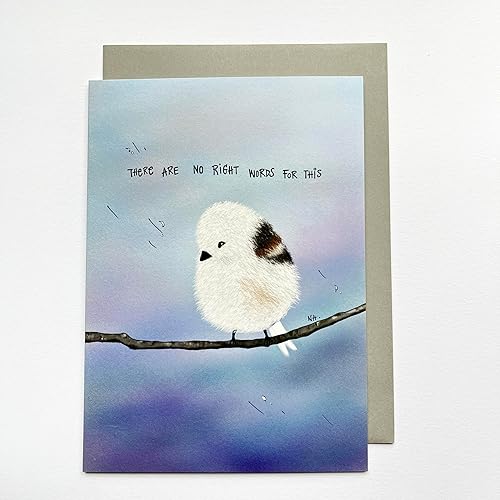 I'm So Sorry Sympathy Greeting CardCondolences CardThinking of You During Tough Time CardSympathy Card for Bird LoverHandmade Sentimental Sympathy