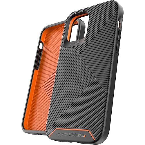 GEAR4 Battersea Wilma Compatible with iPhone 12 Plus/iPhone 12 Pro 6.1 Case, Advanced Impact Protection with Integrated D3O Technology, Anti-Yellowing, Phone Cover – Black