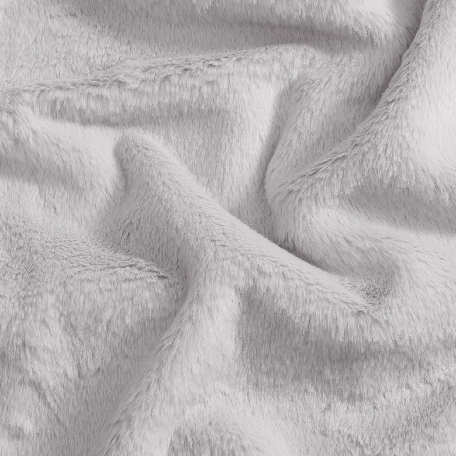 UGG Faux Fur Throw Blanket - Soft Luxury Throw for Couch, Cozy Bedroom Decor & Living Room Decor, Housewarming Gifts for Women, Grey Stone, 50" x 70" (Marcella)