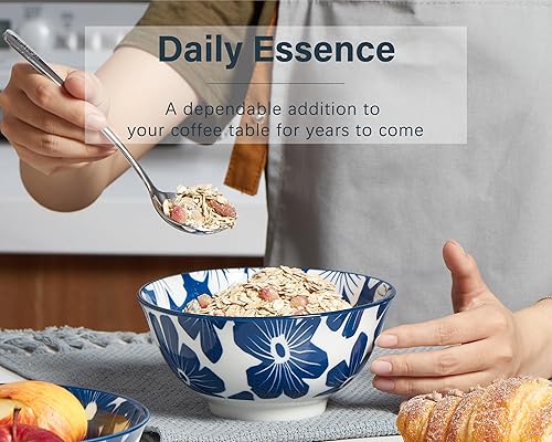 Miniatura 3 de ONEMORE Juego de 6 cuencos pequeños de cerámica de 10 onzas, aptos para microondas, para tabla de charcutería, aptos para lavavajillas y horno,