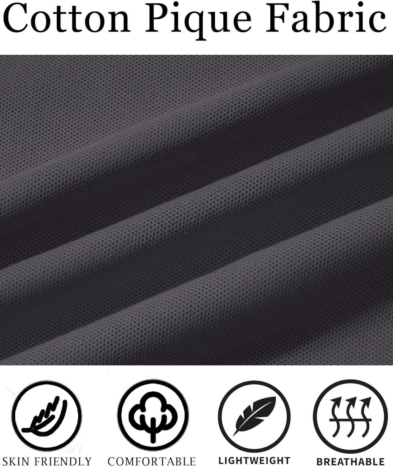 COOFANDY Men's Polo Shirts Classic Short Sleeve Polo T Shirts Cotton Pique Casual Summer Fashion Golf Shirt - Image 4