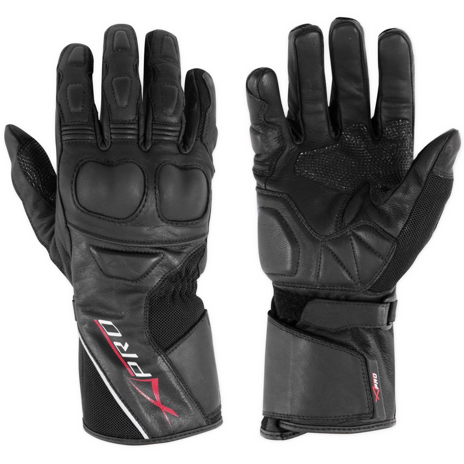 TLA NOX Guanti Moto Pelle Uomo/Donna Protezioni Moto, Polsino - Foto 2