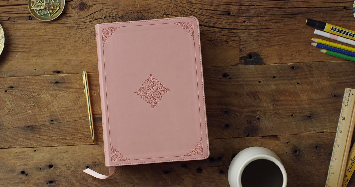 ESV Study Bible (TruTone, Pink, Fleur-de-lis Design): Holy Bible, English Standard Version