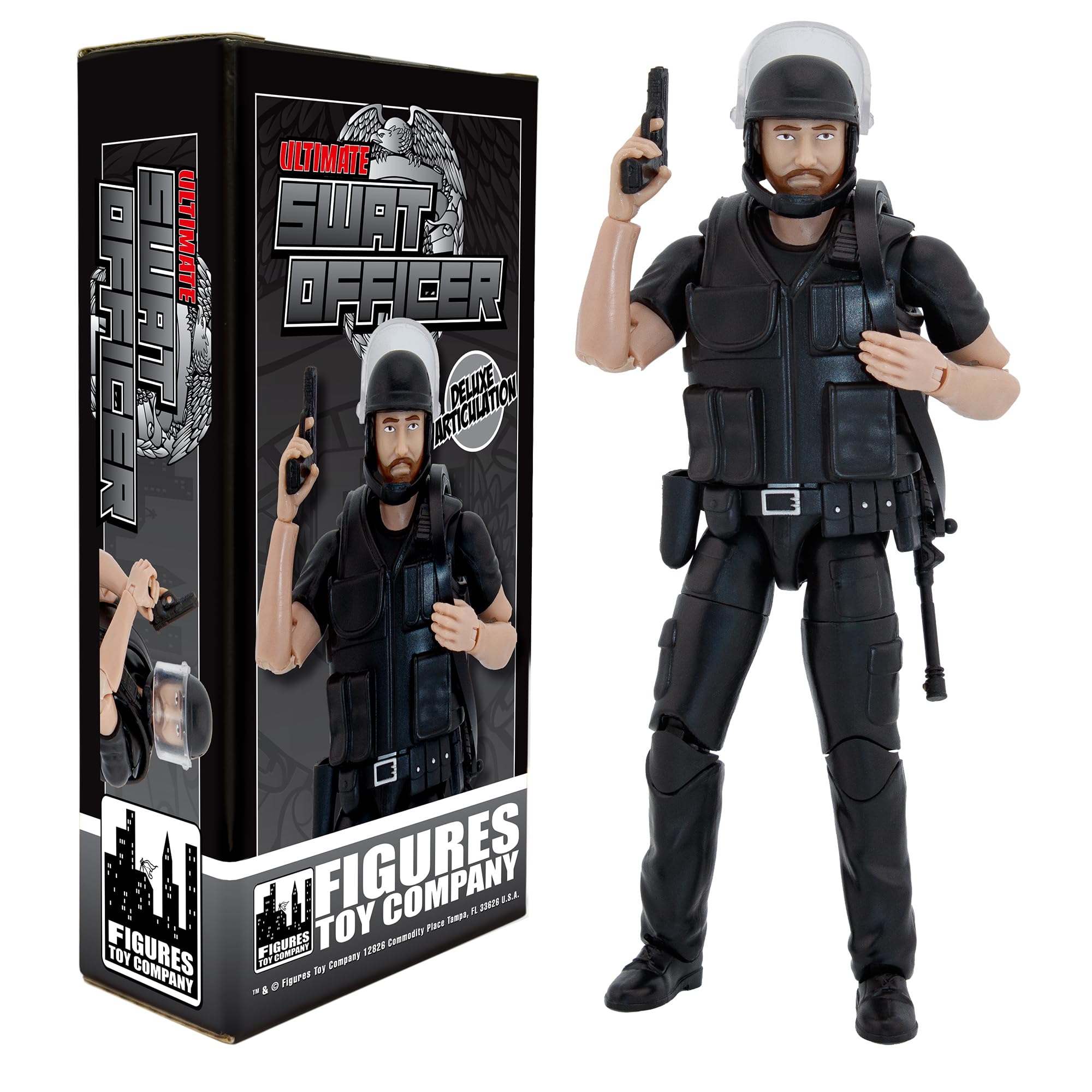 Amazon.com: Figures Toy Company Ultimate 6.5 Inch SWAT Officer