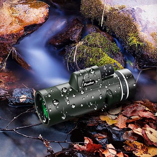 Miniatura 2 de Telescopio monocular de 40 x 60 pulgadas monocular de alta potencia para adultos con adaptador de teléfono trípode y correa de mano monocular de