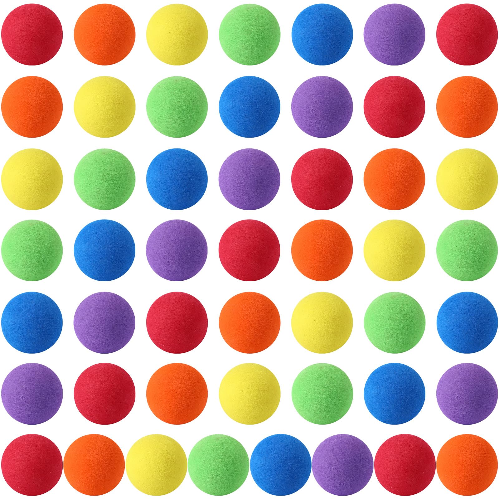 Photo 1 of kymqlyw 50 Pcs Colourful Mini Soft Foam Balls Assorted Lightweight Mini Play Balls Sponge for Crafts Birthday Party Favors Bag Gifts Fillers Carnival Prizes Gift for Classroom (Colourful)
