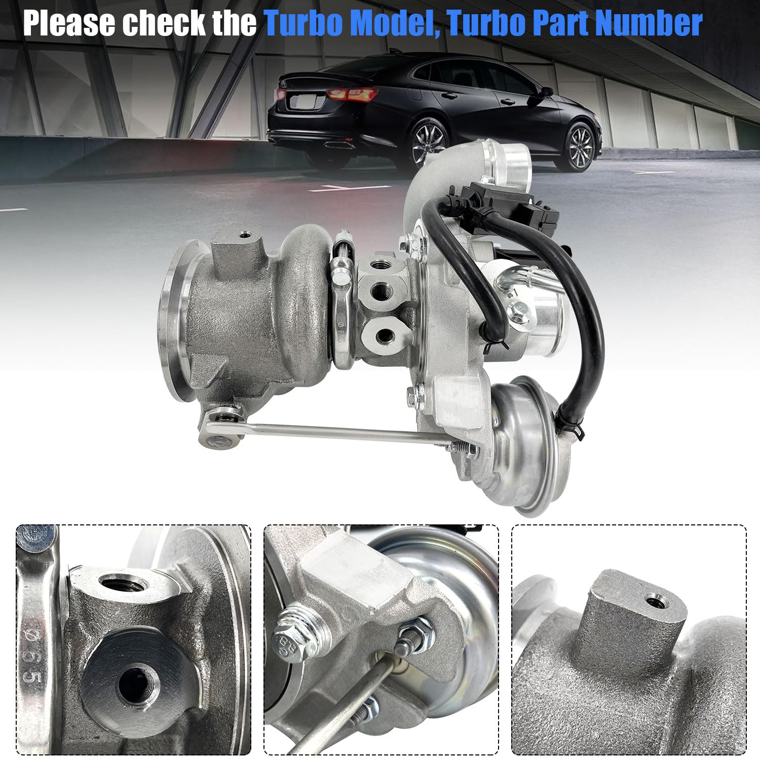 Turbocharger Assembly For Chevy Malibu L/LS/LT 1.5L EcoTec 2016-2023 - Replaces 12687057, 12669064 & More
