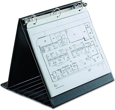 Cardinal Easel Ring Binder, Horizontal, 1-Inch, 11-Inch x 8-1/2-Inch, Black 09260V3