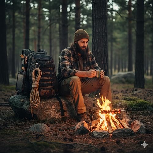 Miniatura 7 de Mochila táctica de 35L para hombres, paquete de asalto militar Molle, mochila militar para 3 días, bolsa de entrenamiento para senderismo,