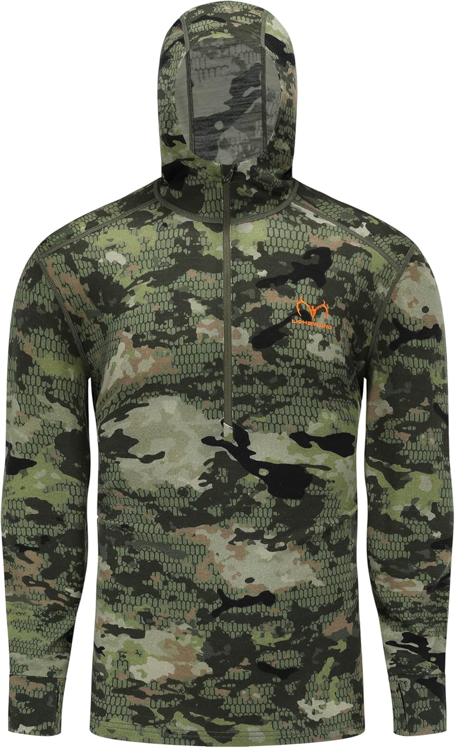 Men's Merino Wool Hunting Hoodie Base Layer Sweatshirt
