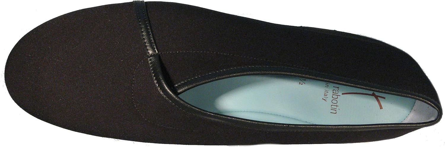 Thierry Rabotin Women's Graff' Slip-On in Black Peach Stretch Fabric