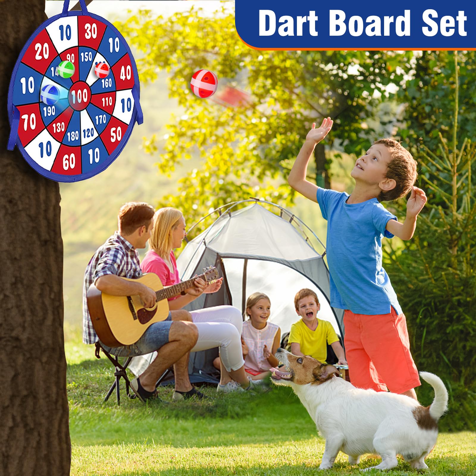 Canestro Basket con Bersaglio Freccette Set per Bambini,2 in 1 Giochi Freccette e Mini Giocattolo da Basket, Giochi Sportivo Pieghevole per Interni ed Esterni per Bambini Ragazzi Ragazze Regalo