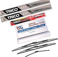 Vista 15 de WiperBladesUSA Juego de limpiaparabrisas compatible con Toyota Corolla 2013 (juego de 2) limpiaparabrisas