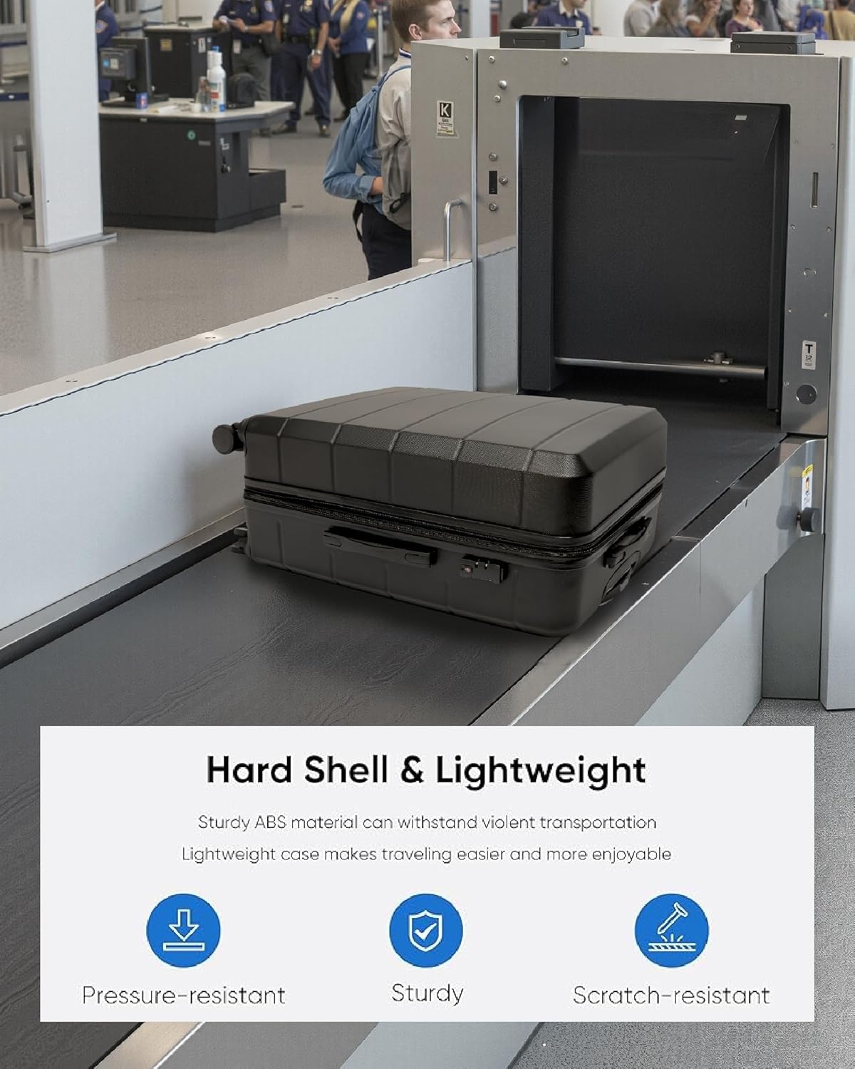 Luggage Sets 3 Piece, Expandable Hardshell Suitcase with TSA Lock & Silent Spinner Wheels, Lightweight Hardside Travel Suitcase Set for International Trips (20/24/28 in, Black) - Image 8