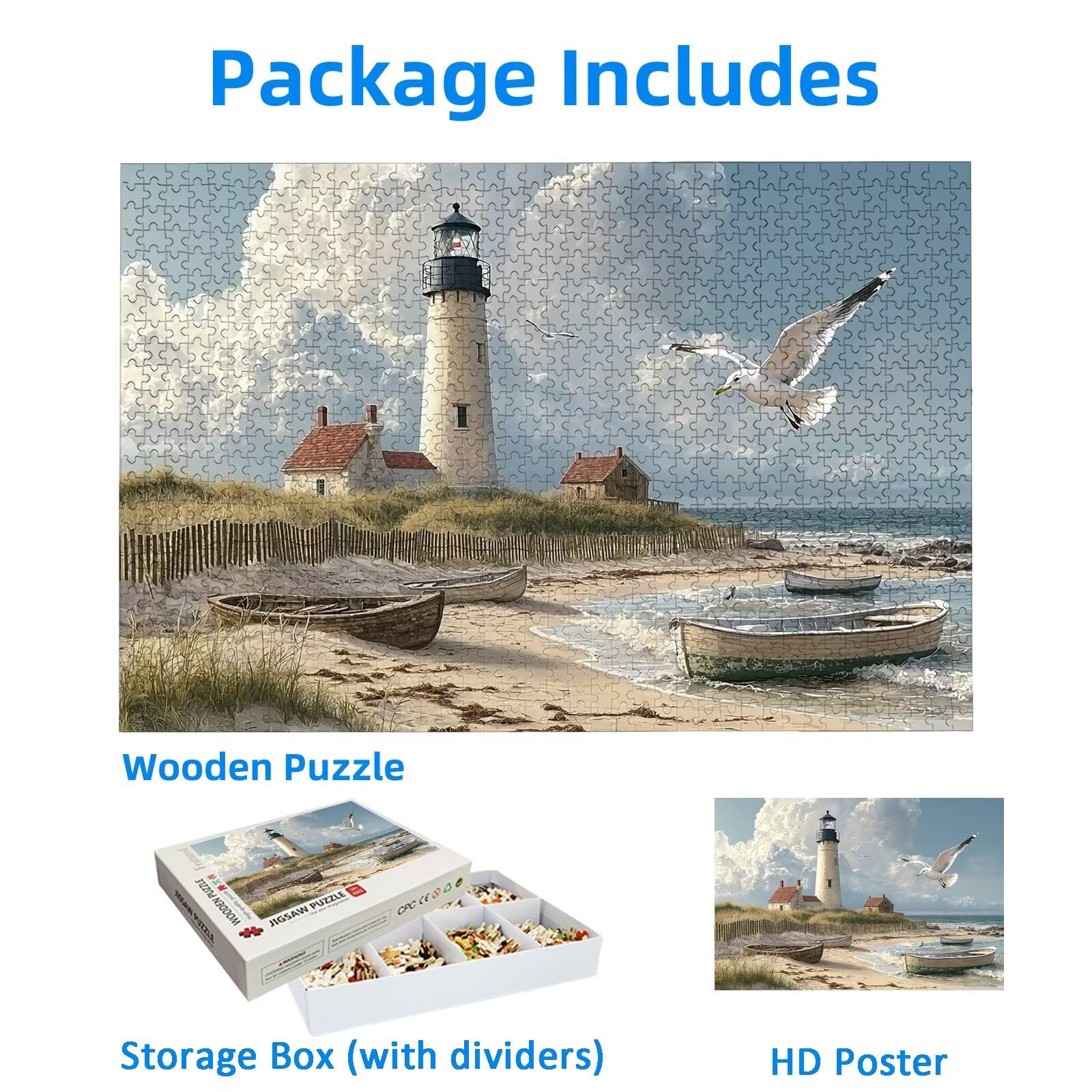 Puzzle 4000 elementów, 4000 elementów, drewniane puzzle dla dorosłych, z wykwintnym pudełkiem do pakowania, klasyczne puzzle dla całej rodziny, duże puzzle na prezenty, -3103