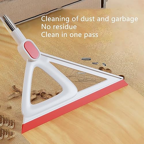 Miniatura 6 de Escoba mágica multifunción, escoba de goma con mango largo de 53 pulgadas, barredora de raspado de piso de silicona para piso de baño, espuma,