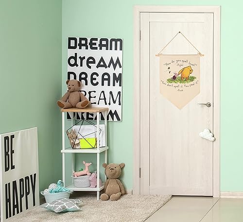 Miniatura 6 de Decoración de bandera de pared para guardería, decoración de banderines para dormitorio de bebé, letrero de sala de juegos, decoración de puerta