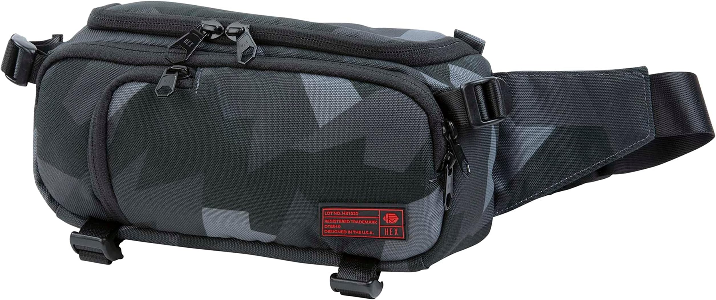 HEX Ranger Camera Mini Sling, Lightweight Water Resistant Mirrorless Camera Sling with YKK Zippers, Interior Dividers, Adjustable Load Straps & More, Glacier Camo