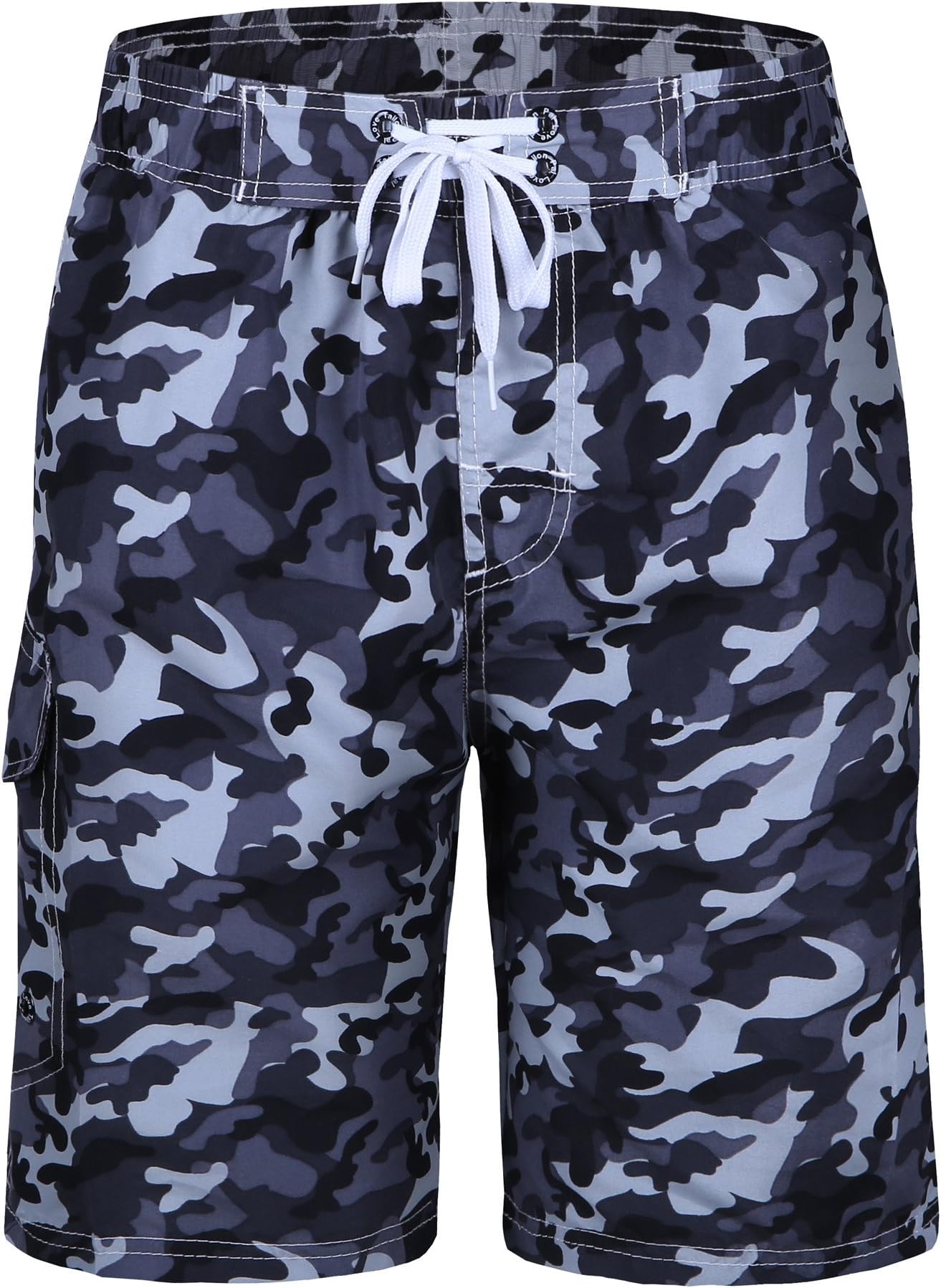 Men's Swim Trunks Swim Shorts Quick Dry Board Shorts Beach Shorts with Mesh Lining Casual Loose Home Pants with Pockets