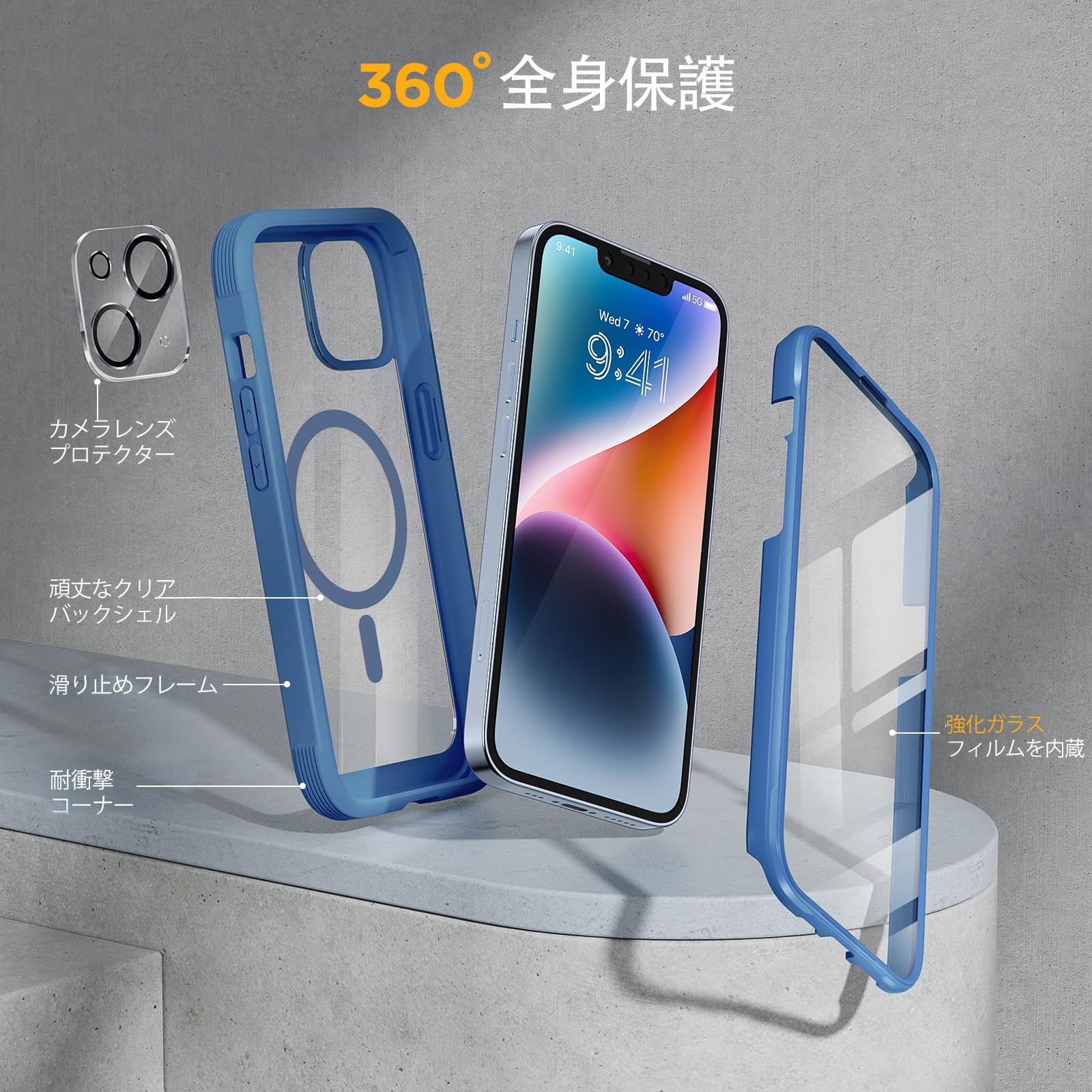Amazon.co.jp: Miracase iPhone14ケース MagSafe対応 スマホケース い 