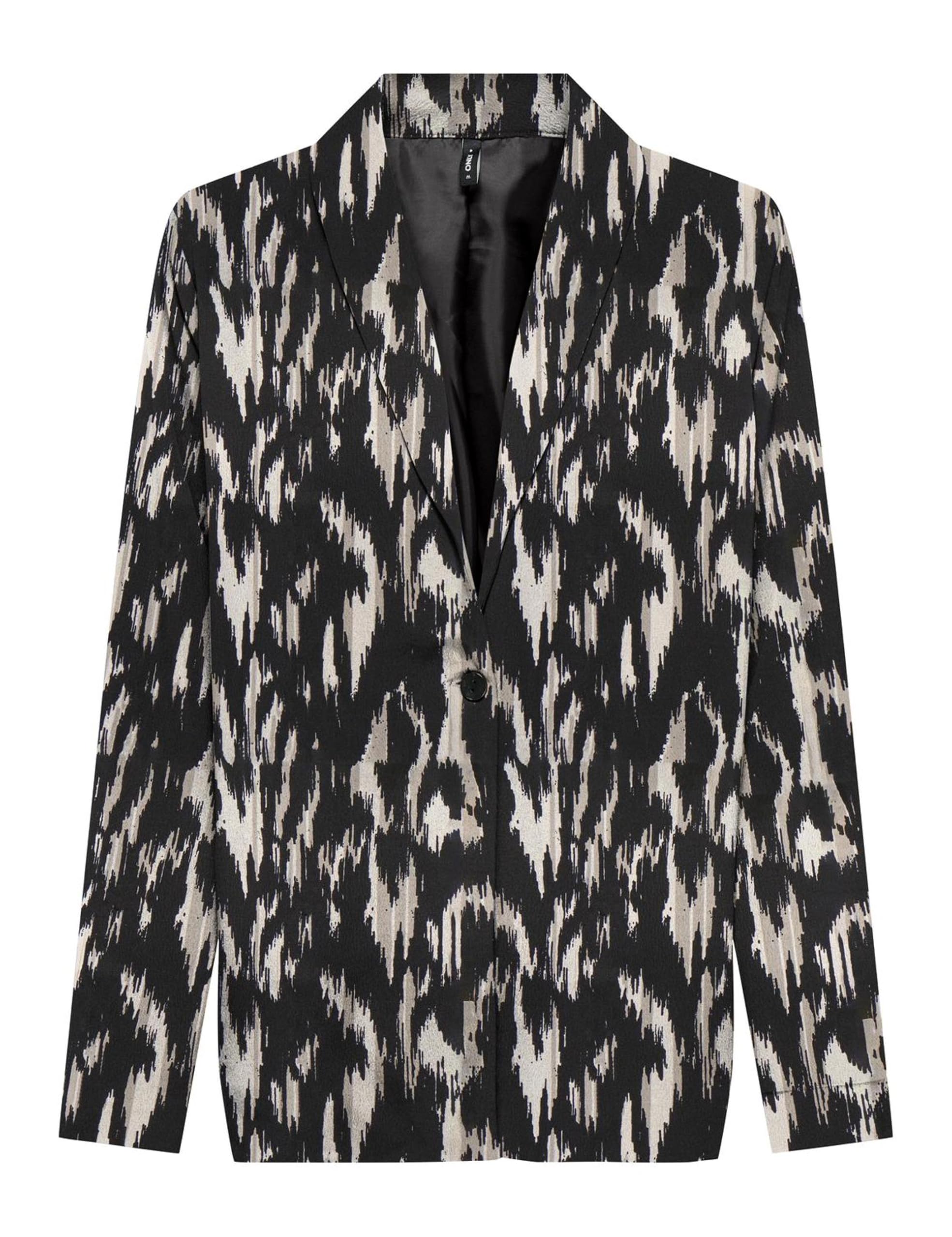 ONLY Onlnova Life Elite L/S Pimo Blazer AOP Women, Black/AOP: 590 Rough Animal, L