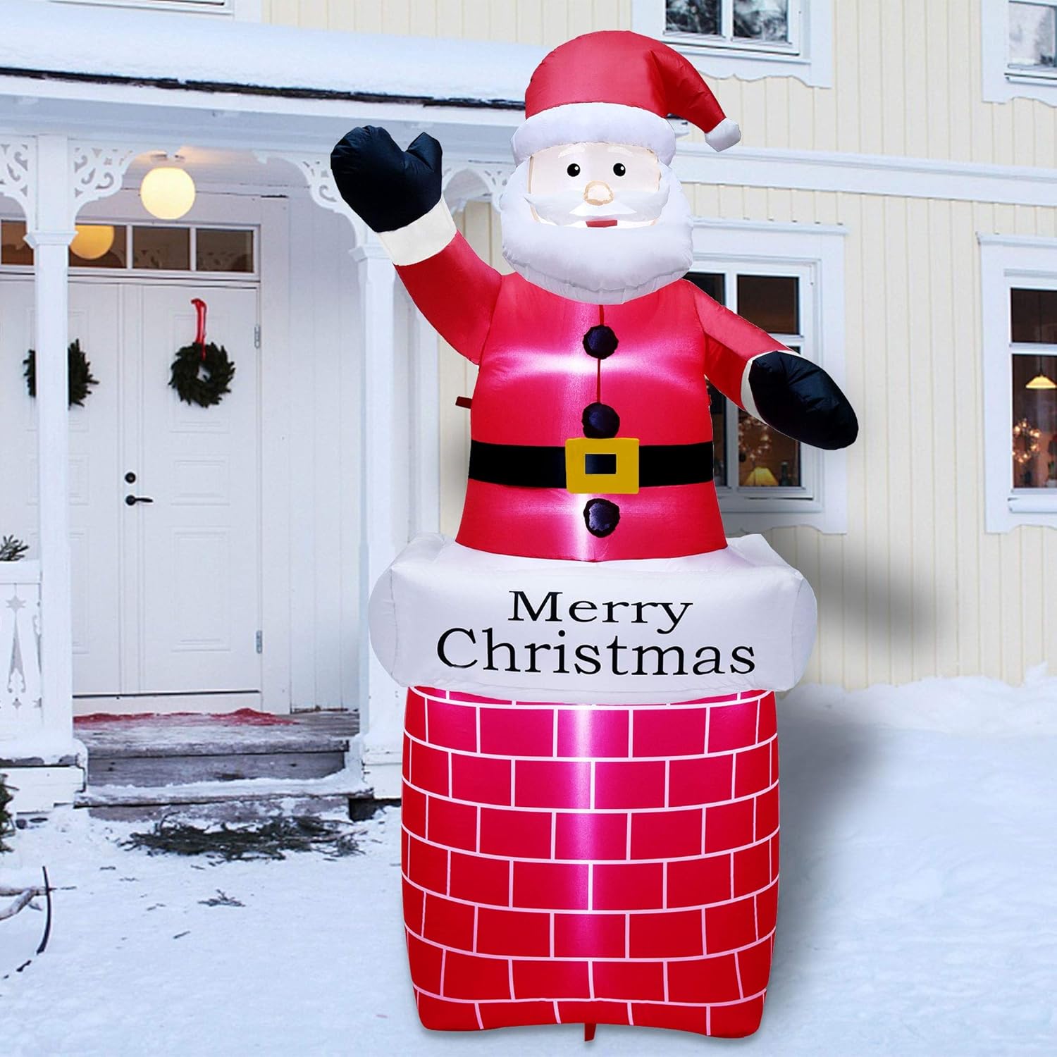 Exclusive Discount 50% Price ATDAWN 7 ft Christmas Inflatable Santa Claus in Chimney, Blow Up Santa Claus, Inflatable Christmas Holiday Outdoor Lawn Yard Garden Decorations Best Deal 🛒 ATDAWN 7 ft Christmas Inflatable Santa Claus in Chimney, Blow Up Santa Claus, Inflatable Christmas Holiday Outdoor Lawn Yard Garden Decorations
