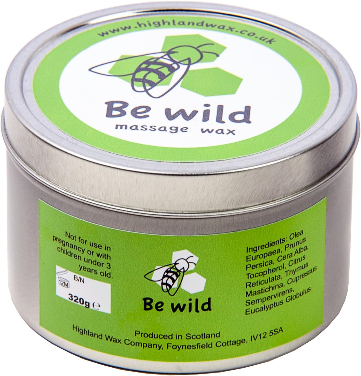 Be Wild Massage Wax (320g)
